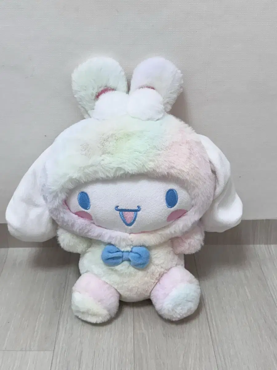 [산리오] 시나모롤 레인보우 토끼 인형 25cm